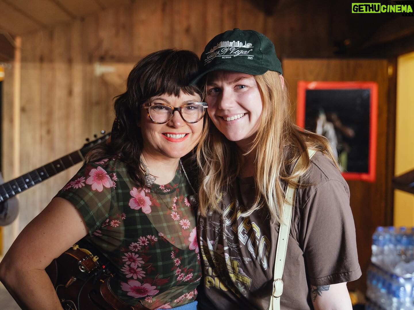 Sara Watkins - 1.1K Likes - 1 - with @meganchesley the VIP of VIPs! ❤️
📷: @noahtorralba
2- crew hang after @merlefest. @t_reit, TimSpringette, @life_by_will, @justintamplin gather around Tour Manager @katiemuldooon
3 - Sudafed PM bus hair
4 - front of house team @t_reit and @life_by_will 💚
5- Sean chillin
6 - Tony’s
7- Somehow the only pic I took of the great @gaby_moreno who played so many shows with us!
8- being a unicorn while watching @bonnieraittofficial at @brandicarlilesmothershipwkd
9- backstage at @brandicarlilesmothershipwkd
10- ❤️🩷❤️🩷