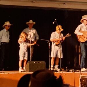 Sara Watkins Instagram - This weekend we lost a legendary fiddler, and a man who hugely influenced so many of us when we were coming up as young players.  When I was about 8, he sold me my first good fiddle - a 3/4 size.  It was way too big for me for at least a year or two but it sounded great and I was so proud that I got it from Byron. That’s the one I’m playing in these first two photos.  Alison Kraus was playing our favorite local festival called Follows Camp, and Byron organized a jam so all of us kids could play with her.  Byron, his wife Bette and daughter Becca were always welcoming and my heart and love are with them.  I remember going to their house shortly after the Northridge earthquake and he told stories of near misses and mentioned after the quake, the water level of his pool was a foot lower, and all the fruit on that side of the orange tree had been knocked to the ground.  Seemingly from a big wave.  It’s funny the things that stick with you.

If we came to one of Byron’s shows, be it with “The LA Fiddle Band” or “California” or anything else, he’d almost always invite us up to play on a tune with them.  It made me want to work so I’d be deserving of the opportunity if and when the next chance came in hopes he’d see that I’d been practicing.  Throughout his long influential life, Byron took so many of us young players under his wing and taught us about performing and jamming by example. I’m so grateful for his contribution to my life, and for his bow arm that, to me, defined his style.  I have so many memories of being around Byron, I wish I had more photos, but I’m grateful for these which my parents and aunt Joanie recently sent my way.
