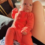 Sara Dietschy Instagram - Baby girl!!!! Our little micro preemie is now over 10 lbs 🥺 it’s felt like we’ve had a newborn for 37 yearsssss 😂 she’s sneaking smiles in here and there and oh my goodness it’s the cutest thing ever. I think I’m going to combust when she lets out her first giggle 🧡