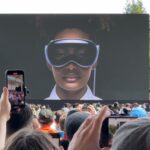 Sara Dietschy Instagram - VISION PRO. Apples new VR/AR headset. WOW. One more thing. So cool to be here for this. #WWDC2023 #visionpro