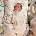 Sara Dietschy Instagram - Our little miracle baby ❤️ Baby Peach was born 3 months early at only 1lbs 15oz. The past few months have been some of the hardest but we are so thrilled to have her home 🫶🏻 we are obsessed 🥰 Full story in Sara’s new YouTube video link in bio