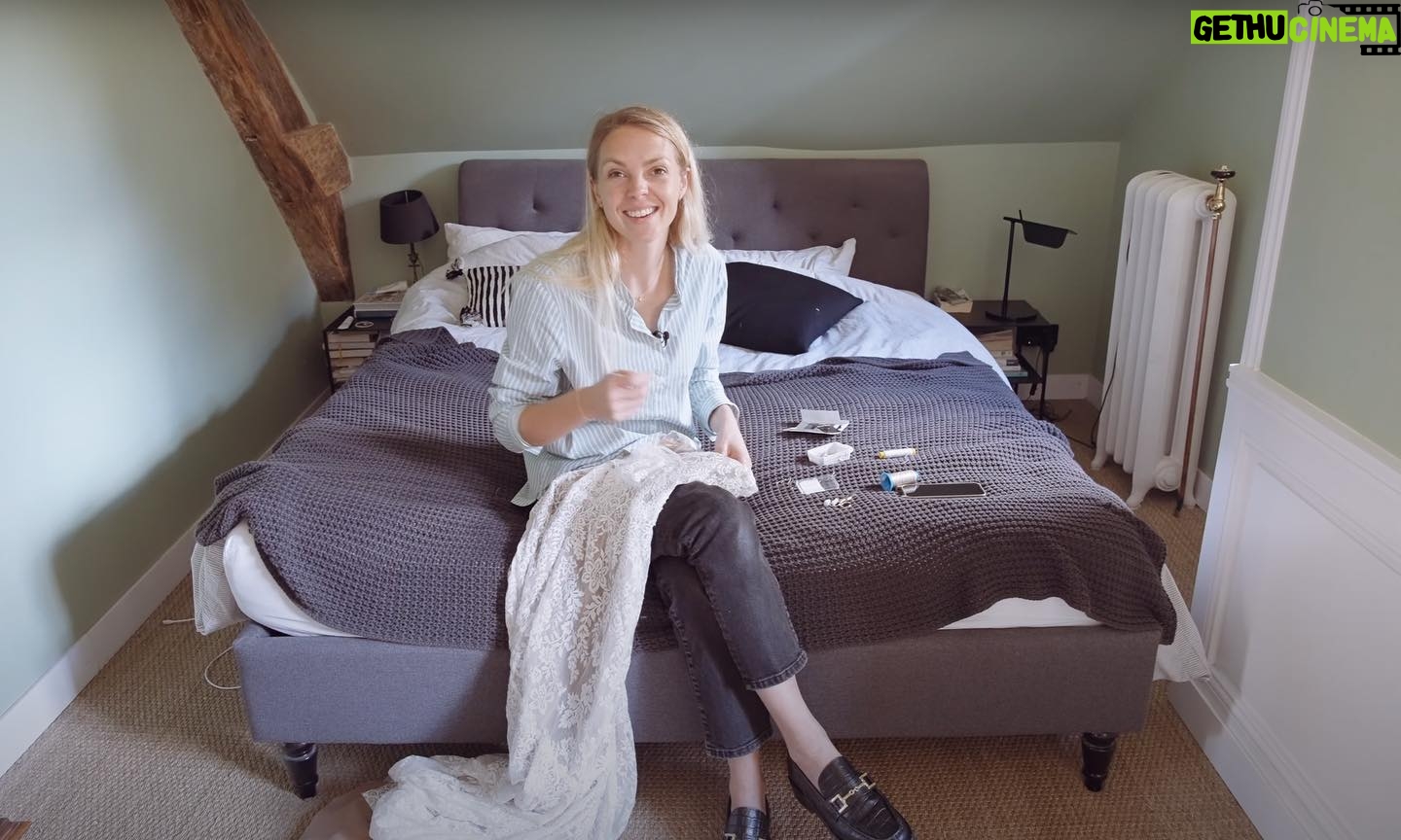 Sara Dietschy Instagram - Having our wedding at @le_fleur_honfleur was magical in itself but what made it perfect was meeting Anna and Philipp! I became a big fan of their YouTube channel this past year and it was just so lovely meeting them. An hour before the wedding Anna literally helped alter my dress to fit better š
š„° They just posted a fun video from the trio on their YouTube channel you should check it out :) Link in bio! (Photos from my fave the Leica Q2)