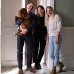 Sara Dietschy Instagram - Having our wedding at @le_fleur_honfleur was magical in itself but what made it perfect was meeting Anna and Philipp! I became a big fan of their YouTube channel this past year and it was just so lovely meeting them. An hour before the wedding Anna literally helped alter my dress to fit better 😅🥰 They just posted a fun video from the trio on their YouTube channel you should check it out :) Link in bio! (Photos from my fave the Leica Q2)