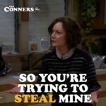 Sara Gilbert Instagram - Life may not be usual but this is. Classic Darlene and Becky tonight on #TheConners.