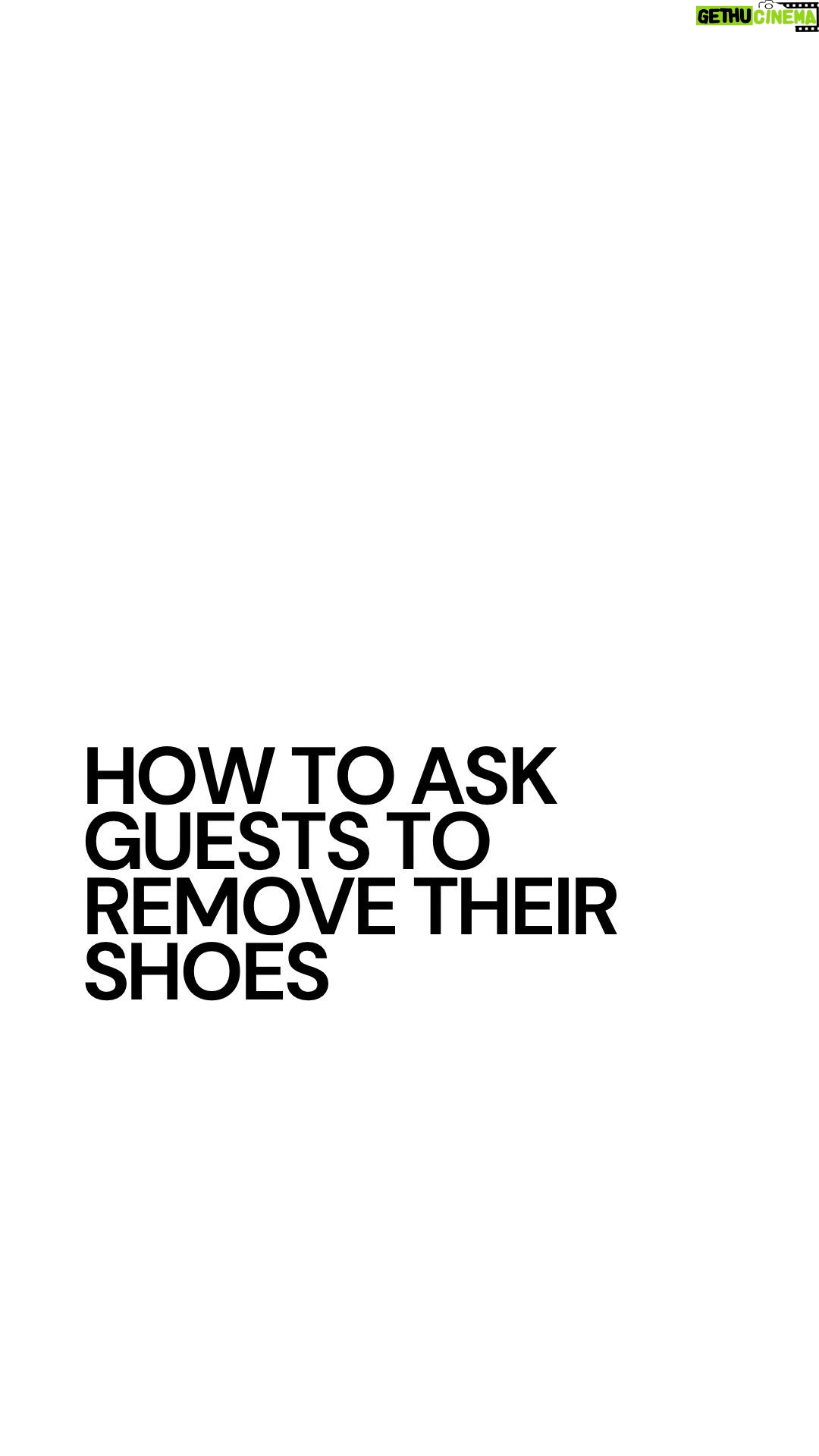 Sara Jane Ho Instagram - It’s perfectly okay to ask guests to remove their shoes when they come to your house. Just say it as soon as they arrive and be consistent with each guest. And for fashion-forward guests, give them a heads up in advance so their shoes aren’t an integral part of their outfit! @oprahdaily