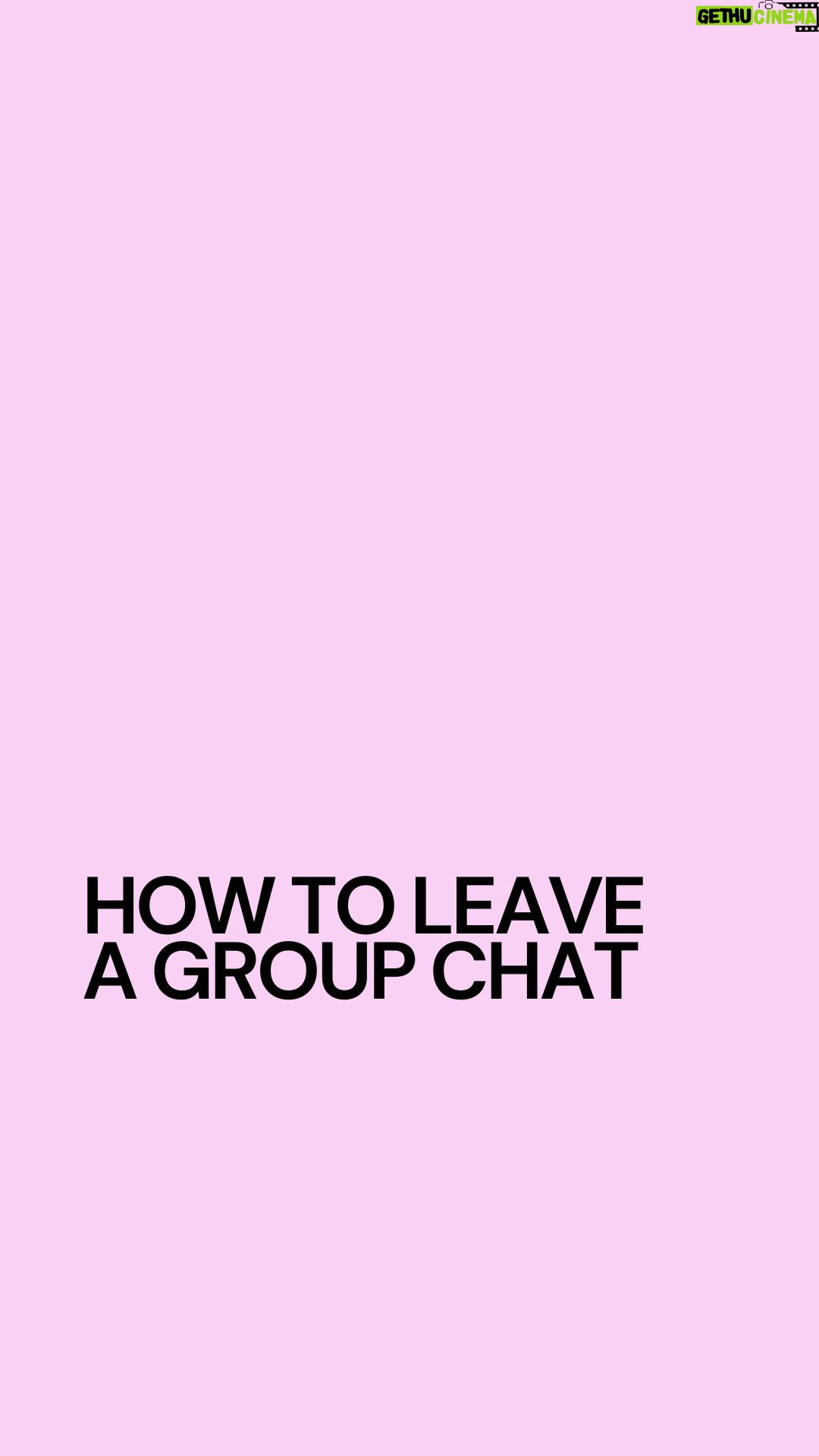 Sara Jane Ho Instagram - Leaving a group chat is like leaving a conference room. If the group is big, the other people won’t be offended. But if the group is small, like a 6 person family chat, they do deserve an explanation...