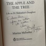 Sara Jane Ho Instagram - Highlights from Kuala Lumpur and was honoured to receive my kind and gracious friend and former first daughter Marina Mahathir’s new book ‘The Apple and The Tree.’ The perfect way to start my Malaysian journey and understand its diverse culture and rich history ❤️