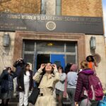 Sara Jane Ho Instagram - Mentored these bright young students in Astoria and I insisted we break to watch the solar eclipse together 🌖 The next one isn’t til 2044!! Thank you for having me @stepupwomensnetwork ❤️