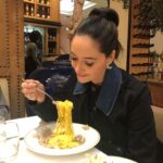 Sara Malakul Lane Instagram - Don’t regretti eat spaghetti 🍝 (truffle pasta cc @dom 😋😘)