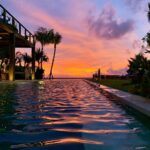 Sara Malakul Lane Instagram - Infinity @nokubeachhouse 📷 @azzafromdablok #bali #sunset #infinity #nokuhouse #seminyak #indonesia #nofilter