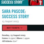 Sara Pascoe Instagram – If all this hot weather is making you fancy some outdoor comedy in 7 weeks time- come join me for my last London outing of the tour. I’m working on some new stuff to add in now that I’m the size of a small boat and unable to do my jumping😭 Link in bio xx