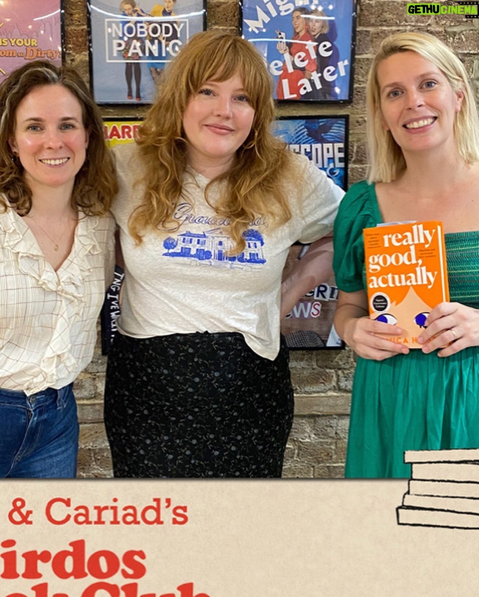 Sara Pascoe Instagram - Todays episode of The Weirdos Book Club we are talking about Really Good Actually with the *actual* @monicaheisey 🥳 It’s like getting Virginia Woolf or Jane Austen on your podcast &then interrupting them a lot to talk about your own heart-break. Link in my bio🥸
