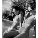 Sara Sandeva Instagram – C R O A T I A  V I B E S 
se @sarasandeva 🩵🩵🩵 

Díky @vojta7m za super fotky😉 A @jakub_prachar za podporu😂

#blackandwhitephotography #blackandwhite #girls #life #vibes #playboyprovsechny #poolvibes #swimwear