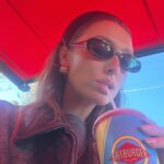 Sara Thompson Instagram – Burgers, fries, hotdogs and little miss matzo