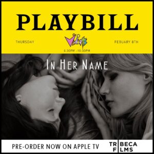 Sarah Carter Instagram - Would you like a program?

BIG NEWS we will be screening our behind the scenes documentary ahead of our featured film at 6:30, then again at 10pm after the Q & A THREE WOMEN | TWO STORIES | ONE VISION: The Making of In Her Name

Everything you need to know about how you can support our official release is in the program!

Bios of key cast, crew, and contributors will be posted throughout the day @cheshiremoonproductions 

ENJOY THE SHOW!