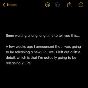 Sarah Close Instagram - PART 1 🥹🥹🥹💜💜💜 FORGIVENESS IS MY WEAKNESS, my new ep, out june 21st 
find part 2 on my profile 💜