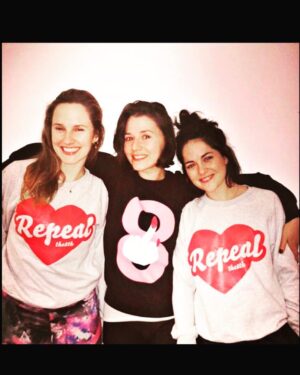 Sarah Greene Instagram - #Togetherforyes for our basic human rights. For choice. For women and girls. For our future Mnás. For compassion. For care. Pro choice does not mean pro abortion, it means choice. Let us choose. #togetherforyes #hometovote #repealthe8th #voteyes please register to vote on May 25th and help us make Ireland a country that respects & protects women