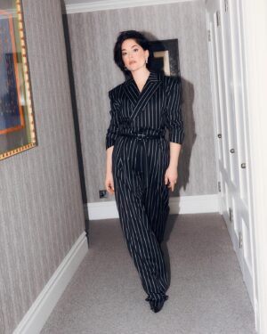 Sarah Greene Instagram - #sexybeast press look #3  @tods • shoes @gianvitorossi • earrings @isabelmarant • STYLIST @chercoulter • HAIR @chadmaxwellhair • MAKEUP @jessica__mejia • GLOW @keren_bartov • PHOTOGRAPHY @hannah.cosgrove