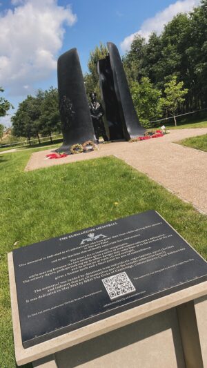 Sarah-Jane Mee Instagram - What a privilege to be @nat_mem_arb for #dday80 commemorations @skynews - a special place with special people.
Thank you to veterans Bill Gladden, Ken Hay and Ralph McClure for sharing their stories with us this week - they say they were just ordinary boys in the most extraordinary of circumstances - we say thank you because to us they are heroes and national treasures.