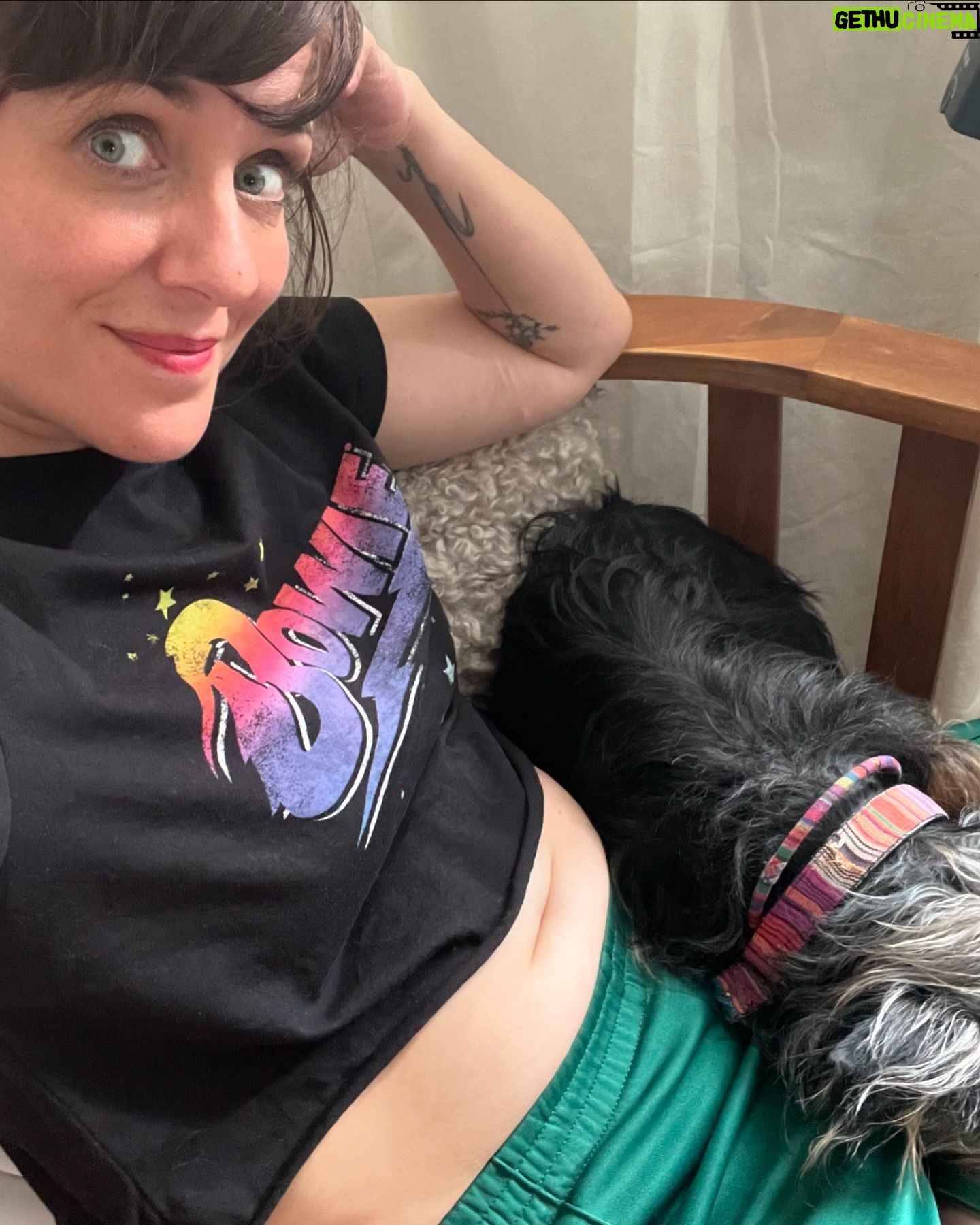 Sarah Kuttner - 2.4K Likes - Hi! Happy Feierabend und schöne Grüße von meinem Bauch und meinem Hund. Wir drei lassen jetzt alles hängen, und hoffen auf geiles Abendbrot vom Gatten. Was esst ihr heute zum Abendbrot? Macht mich hungrig und neidisch! Shoot! #feierabend