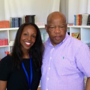 Sarah Lewis Instagram - It’s such a pleasure and an honor to be invited to speak at Aspen Ideas Festival this year, joining over 200 leaders, curated by Tina Brown, to consider how we find light in dark times.

My first time at Aspen let me meet the great Congressman John Lewis. My book The Rise had just been published and we had a book signings together, side my side. I’ll never forgot how he spent that time—trying to figure out if we, Lewis’s, could be related. He was so sweet. I remember that often, as I think of how we are all in lineage with him, and so deeply in his debt as we all work to shine a light for others. Here’s to the journey and more surprises this year.