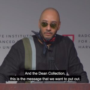 Sarah Lewis Instagram - To have Alicia Keys and Kasseem Dean’s art collection on display and to have them present at the Vision and Justice Convening I organized was a true honor, and we all sensed it was just the beginning of their visionary leadership in the art world.
 
Kasseem made that plain here. Collect. Protect. And lead. 
 
Here he is speaking after he helped give out the Gordon Parks Foundation scholarships to the students for their exemplary writing, thanks to the generosity of that great foundation and the Deans themselves. It is the first and only prize at Harvard that honors writing on race, culture, and American democracy.

Onward to more! Thank you to the Deans! 
 
Looking forward to the next Vision & Justice Convening. Coming soon. #giants #deancollection #visionandjustice