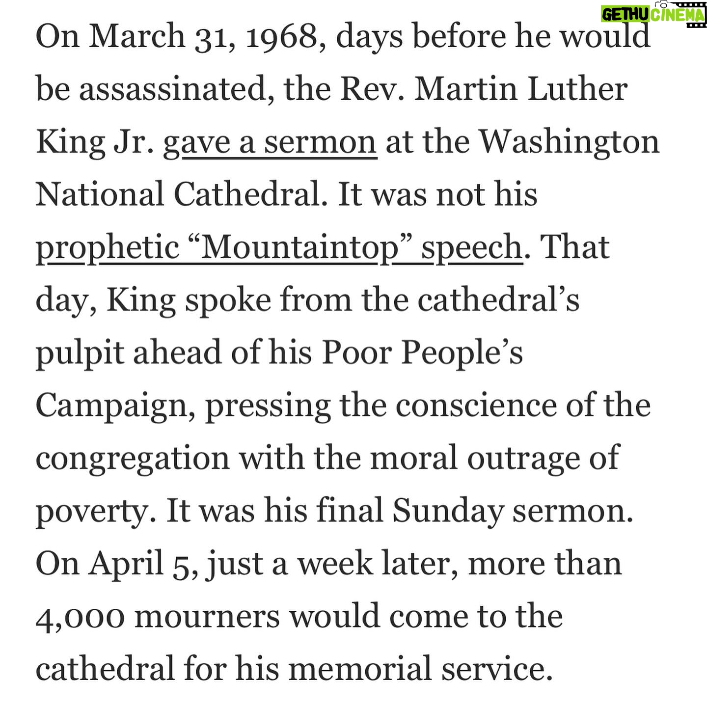 Sarah Lewis - 3 Likes - On March 31, 1968, days before he would be assassinated, the Rev. Martin Luther King Jr. gave a sermon at the Washington National Cathedral. It was not his prophetic “Mountaintop” speech. That day, King spoke from the cathedral’s pulpit ahead of his Poor People’s Campaign, pressing the conscience of the congregation with the moral outrage of poverty. It was his final Sunday sermon. On April 5, just a week later, more than 4,000 mourners would come to the cathedral for his memorial service.
In the summer of 2022, I went to the cathedral and found myself just feet from President Woodrow Wilson’s tomb and memorial. Along with others, I had been invited to speak about the new commission that the church had just unveiled: stained-glass windows and tablets by artist Kerry James Marshall and poet Elizabeth Alexander to replace those dedicated to Confederate generals Thomas “Stonewall” Jackson and Robert E. Lee. The Confederates’ stained-glass windows had remained in the church for nearly 70 years, erected through a gift from the United Daughters of the Confederacy (UDC). The tomb of Wilson, the first Southerner elected president after the Civil War, had been deliberately installed beneath these stained glass windows…
We are in the midst of a crisis of regard in the United States, amid our triumphs. Our persistent unwillingness to see one another has put pressure on the operation of vision itself. We have shaped our own self-portrait through omissions and negations. We have had debates about monuments and markers — even stained glass windows — because we know the facts of what they were meant to do.…
To examine this history is to expose how we have learned not to see the fictions that legitimate racial injustice and inequity. The work of revision — of re-seeing — must continue. For where we once blocked our rightful view of one another, we now have the means to build windows. We can see the story tied to the representation all around us. The question is whether we still have the will.“
Excerpt from Washington Post piece out today in print tomorrow. Thank you, Amanda Katz! 💫🙏🏾