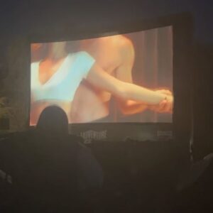 Sarah Parish Instagram - It’s open air cinema at Avington Park! Great night watching Dirty Dancing with @thejimmurray @sarah.hickton and #Nelly. Champagne, chocolate and the Merengue…What’s not to love. @adventurecinema @avingtonp #dirtydancing #icarriedawatermelon🍉