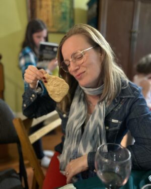 Sarah Polley Instagram - Family Passover Seder with a freedom Haggadah courtesy of my sister, @gulkincathy and niece @coreygulkin The readings were given a WORK OUT this year. Some samples follow. And @penneranna my cousin (?) encouraged this weird expression which implies I made the matzoh myself. (I did not.)