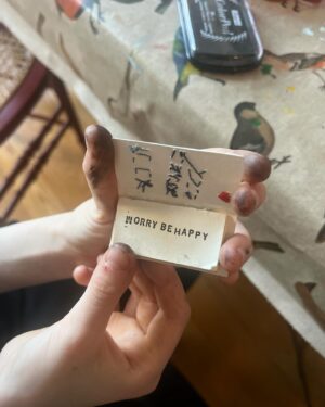 Sarah Polley Instagram - A beautiful little present for my oldest on their birthday. Made by @avarothart. And the 12 year olds  first entry in their tiny secrets book.