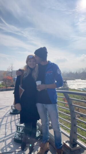 Sarah Roemer Instagram - A check on the bucket list I didn’t even know I had. 
We’ve been to the the Falls on the Canadian side before but never the American side or the boat! ✔️ 
@chadmichaelmurray 
#niagrafalls #buffalo #love #buffalove #maidofthemist