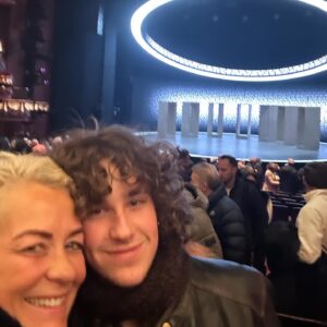 Sarah Beeny Instagram - What a treat thank you to the perfect  @billyswift123 for taking me to #dearengland last night - a cracking play!!! Xx