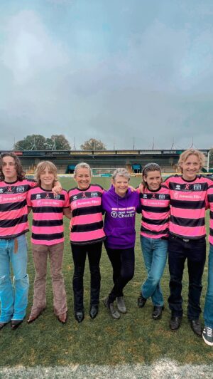 Sarah Beeny Instagram - Let’s Paint the Park Pink - hope to see you there at this amazing event taking place next Saturday 28th to raise money for the Yeovil Hospital Charity, Breast Cancer care unit. A cause close to my families heart!

@ytfcofficial @yeovilhospitalcharity #painttheparkpink #yeovilfootballclub