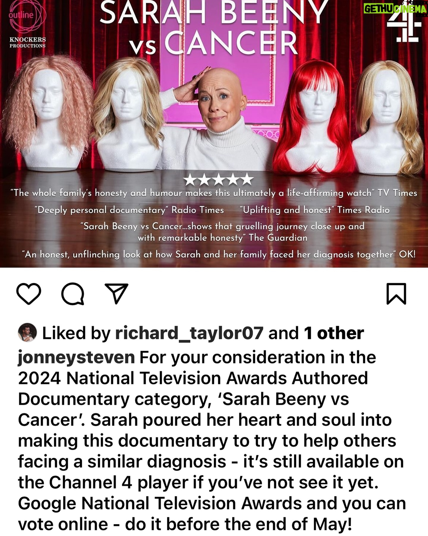 Sarah Beeny Instagram - I’m so overwhelmed to even make it on to this list! Xxx