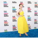 Sarah Bolger Instagram – 💛 Independent Sprit Awards 💛
I couldn’t have loved this look more. Thank you so much,
@highheelprncess 
@makeupbysvh 
@tildebymatilde 
@gretaconstantine 
@_jennybird 
@jimmychoo 
💛💛💛💛