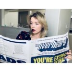 Sarah Bolger Instagram – What is this paper substance? 
@overheardla
