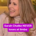 Sarah Chalke Instagram - @sarahchalke the limbo champ 🤝 sprained ankles #limbo #competition #competitive #fireflylane #roancurtis #winning