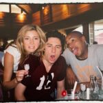 Sarah Chalke Instagram - Doing shots of Pepto Bismol on our Scrubs press trip when we all got super sick... Happiest birthday @zachbraff !! I hope no Pepto Bismol shots today ZB🤞 Have the best day!