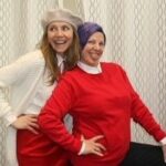 Sarah Chalke Instagram - Our incredible costume designer @allisa_swanson and I met in the 80’s when we were 10 years old doing musical theatre and then we got to work together on #FireflyLane and we got to wear stirrup pants, shoulder pads and leg warmers together all over again…that’s us in ‘86 feelin pretty rad…swipe for a tiny sample of the clothes that she sketched, designed, had made, went on a road trip to multiple vintage stores to find…@netflix