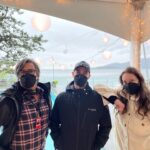 Sarah Chalke Instagram - STUNT performers are amazing. I always realize I’m still not breathing about a minute after the stunt is done. Here are some pics of the scene where I push @indiadebeaufort in the pool, video of the stunt performers falling in, India and i warming up in between in an inflatable hot tub, tea in the pool…❤️ @netflix #fireflylane incredible brave amazing stunt performers @andrea.m.ross @tamaradaroshin