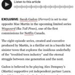 Sarah Gadon Instagram - Let’s goooo!!!! @netflix