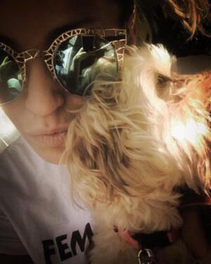 Sarah Harding Instagram - Missing this lil laydee 😌❤️🐶...not to mention her daddy 😔❤️🙇🏼‍♀️...
@realchadjohnson @realpumpkinjohnson..#love ❤️❤️❤️