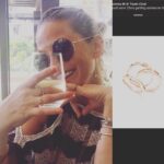 Sarah Harding Instagram – Thanks to @hoopandrose for my new bling ring , check them out guys 👍🏼👌🏼🙏🏼😊#bling#rosegold#goldanddiamonds#finejewelry#cutering