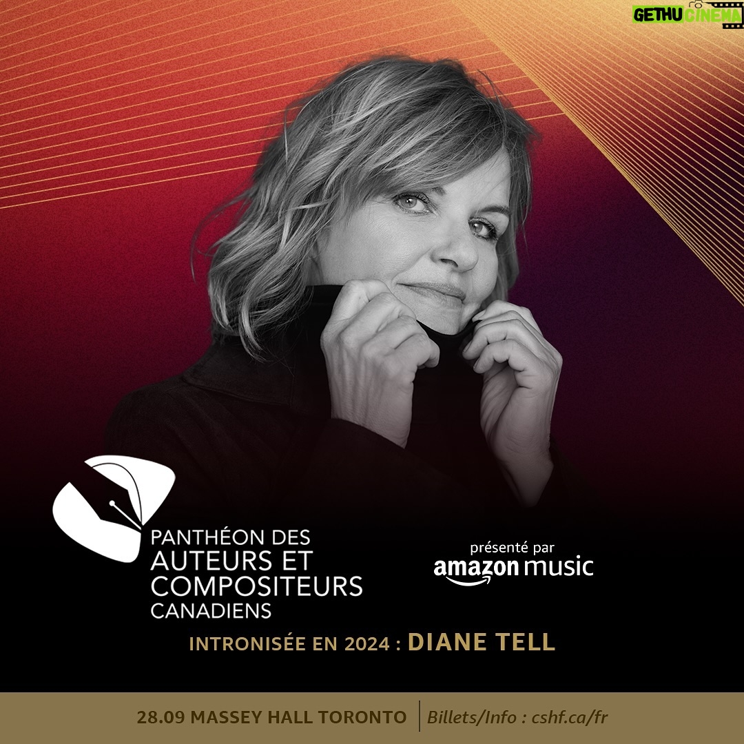 Sarah McLachlan Instagram - We’re thrilled to announce that Canada’s biggest night in songwriting is back with five new incredible inductees: Tom Cochrane, Sarah McLachlan, Jim Cuddy & Greg Keelor (Blue Rodeo), and Diane Tell. Join us for the 2024 Canadian Songwriters Hall of Fame Induction Ceremony presented by Amazon Music on Saturday, September 28 at the iconic Massey Hall in Toronto. This historic event features tributes and performances by some of the world’s brightest stars. Tickets go on sale Friday, May 31, at 10:00 a.m. EST. Visit cshf.ca for all the details, and turn your post notifications ON to be the first to know about more exciting announcements! • Nous sommes ravis d’annoncer que la plus grande soirée d’auteurs-compositeurs au Canada est de retour avec cinq incroyables nouveaux intronisés : Diane Tell, Tom Cochrane, Sarah McLachlan, et Jim Cuddy et Greg Keelor (Blue Rodeo). Joignez-vous à nous pour la cérémonie d’intronisation au Panthéon des auteurs et compositeurs canadiens 2024 présentée par Amazon Music le samedi 28 septembre au Massey Hall de Toronto. Cet événement historique comprendra des hommages et des prestations de quelques-unes des plus grandes stars du monde. Les billets seront mis en vente le vendredi 31 mai à 10 h (heure de l’Est). Visitez le cshf.ca/fr pour obtenir tous les détails, et activez vos notifications de messages pour être les premiers à connaître les annonces les plus excitantes !