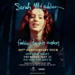 Sarah McLachlan Instagram - We were able to open up another block of seats for the Opening Night concert of the Fumbling Towards Ecstasy 30th Anniversary Tour, May 23 in Vancouver! Tickets are on sale now, visit link in bio for more information. Proceeds benefit @sarahschoolofmusic So looking forward to the tour, hope to see you on the road. XoS