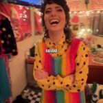 Sarah Sherman Instagram - let @calebwsimpson into my dressing room and showed him where i keep my 🤡s 🦐s Pepto 💕 extra credit to anyone who can spot the @louiezfx TROMA artifact 🐍🧟💕