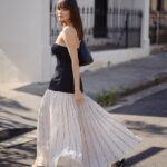 Sarah Stephens Instagram - These dreamy chiffon trousers paired with my favorite staple pieces from COS’ latest Atelier collection @cosstores_au 🖤