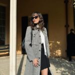 Sarah Stephens Instagram - I’m the lady of the manor in my daydream Wearing @maisonvalentino @propergoods_ @sandroparis @_aje_ @edwardmellershoes @ysl
