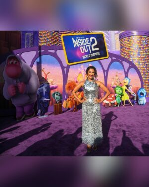 Sarayu Blue Instagram - Happy #InsideOut2 Day!! 

Meet Margie!! When Shakespeare wrote, “though she be but little, she is fierce,” I’m pretty sure he was talking about Margie. 

I was beyond thrilled to be among this WILDLY talented cast, and to be a li’l part of such a hilarious, heartfelt, and heartwarming movie. Can’t wait for you all to see it!! 😍💜

#InsideOut2

Styling: @jasonrembert 
Asst: @ww.ilt 
Hair: @eduardomendezhair 
Makeup: @theginagmakeup 
Dress: @lanvin