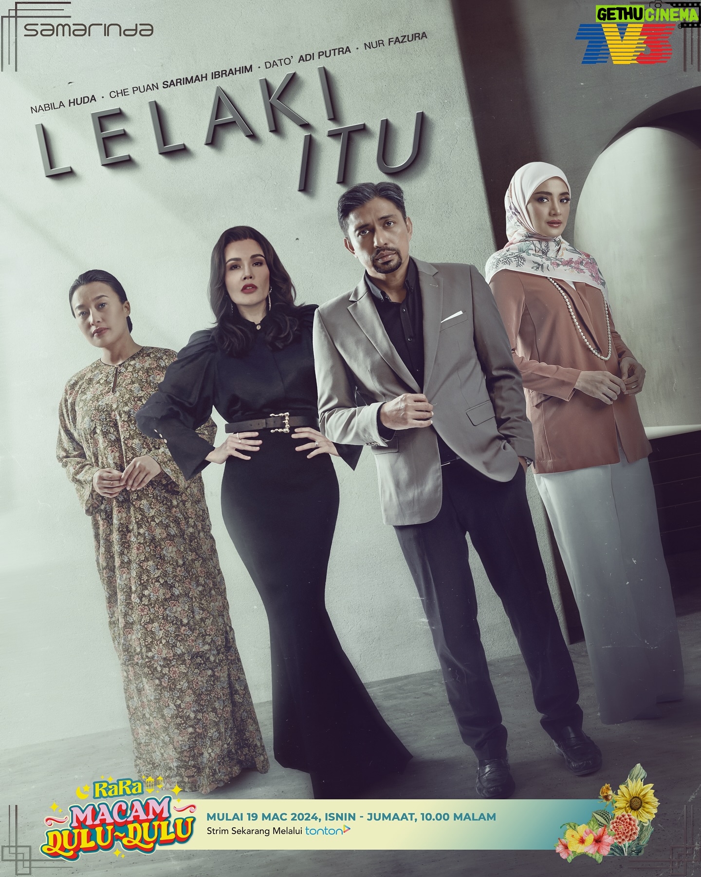 Sarimah Ibrahim - 1.9K Likes - Hati jiwa & raga tidak sama pada setiap lelaki & wanita. - @adpadiputra
▶️ #LelakiItu -> Mulai 19 Mac -> Isnin-Jumaat -> 10 malam di Slot Samarinda TV3!
Dibintangi :
@adpadiputra sebagai Mirza
@sarimahibrahim sebagai Qaidah
@missfazura sebagai Imani
@kupu_kupu sebagai Sarina
@aedyxashraf sebagai Khairullah
@hannahdelisha sebagai Batrisya
@nadia.brian Sharifah Baiyinah
@sophiekoshka sebagai Sharifah Bahiyah
@fadlanhazim sebagai Amin
Dan ramai lagi!
Arahan @ermafatima @alongkamaludin
Terbitan Rumah Karya Citra
#DramaSangat
#TV3Malaysia
#Samarinda